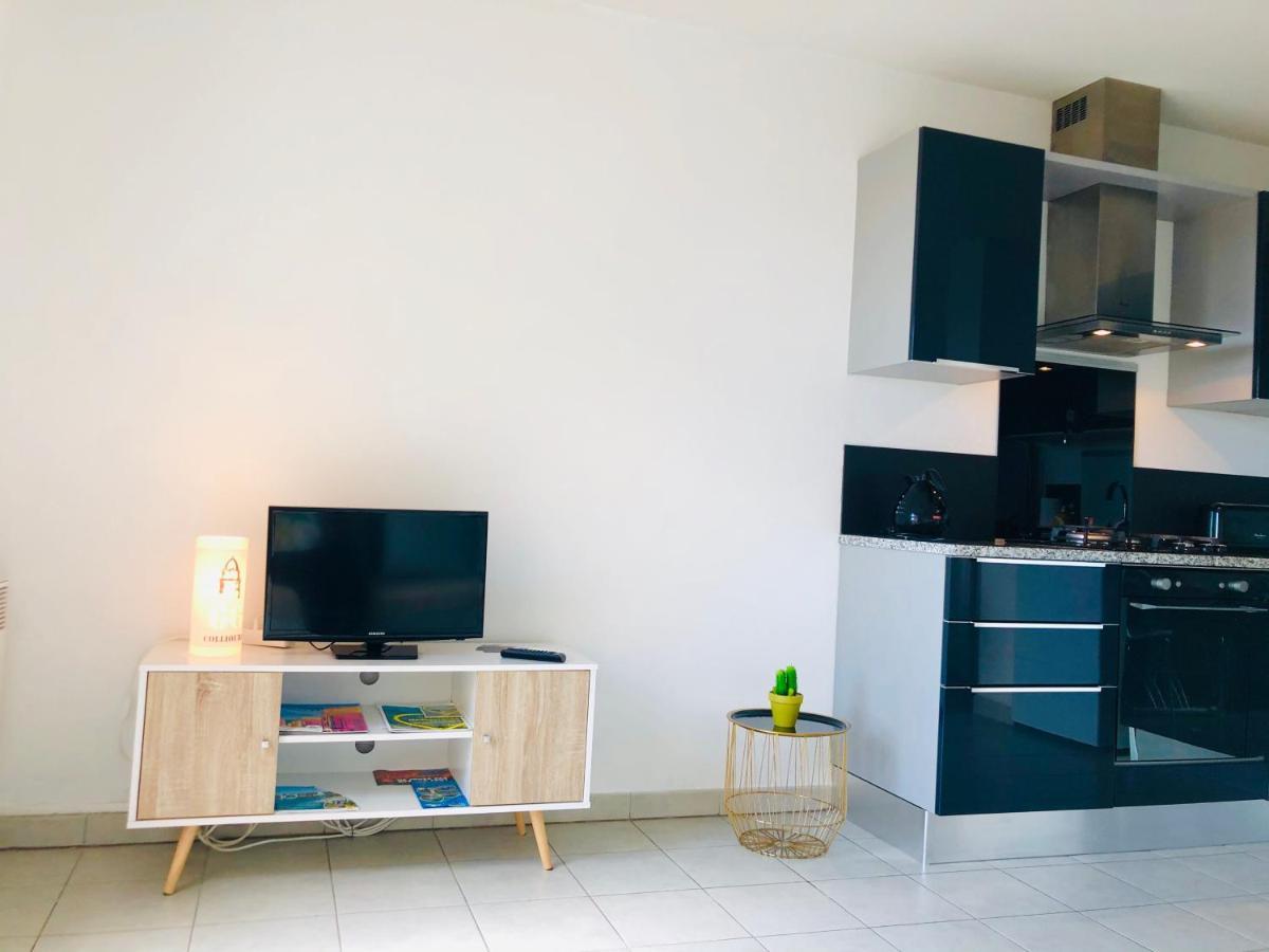 קוליור Appartement Sous Le Soleil Vue Mer, Parking Inclus , Clim ,Wifi מראה חיצוני תמונה